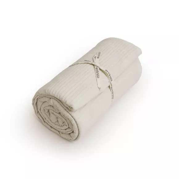 Eminza Couvre-lit Coton Tissé (220 X 250 Cm) Léa Beige Pampa