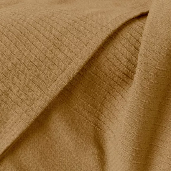 Eminza Couvre-lit Coton Tissé (220 X 250 Cm) Léa Camel