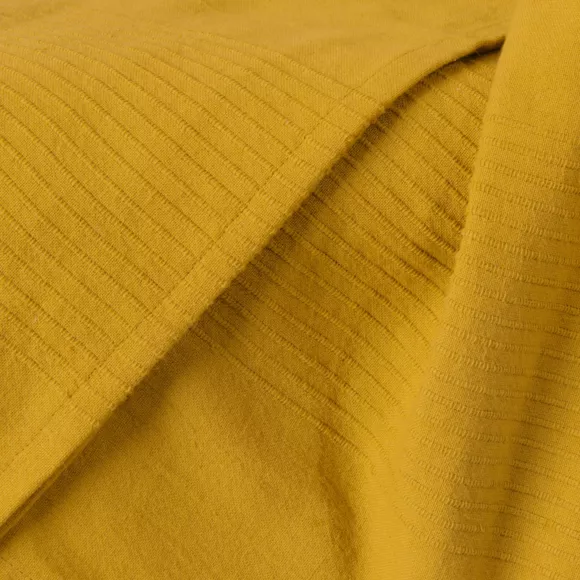 Eminza Couvre-lit Coton Tissé (220 X 250 Cm) Léa Jaune Safran