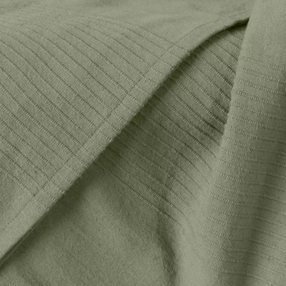 Eminza Couvre-lit Coton Tissé (220 X 250 Cm) Léa Vert Romarin