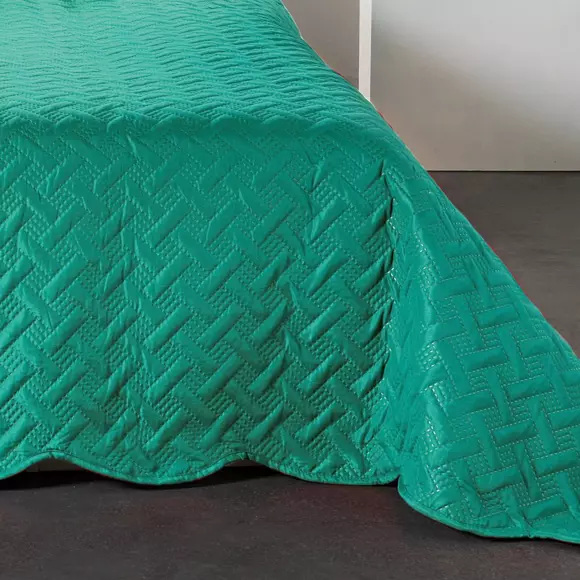 Eminza Couvre-lit Et Taies D'oreiller (250 X 260 Cm) Californie Vert