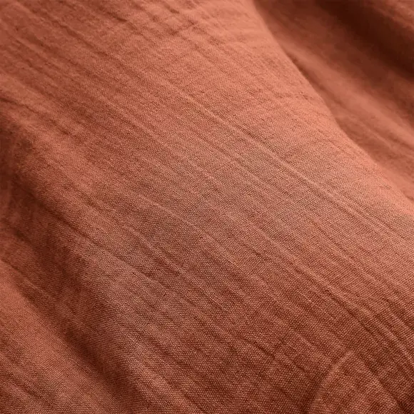 Eminza Couvre-lit Matelassé Gaze De Coton (180 X 240 Cm) Gaïa Terracotta