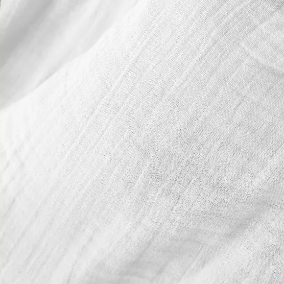 Eminza Couvre-lit Matelassé Gaze De Coton (180 X 240 Cm) Gaïa Blanc Chantilly