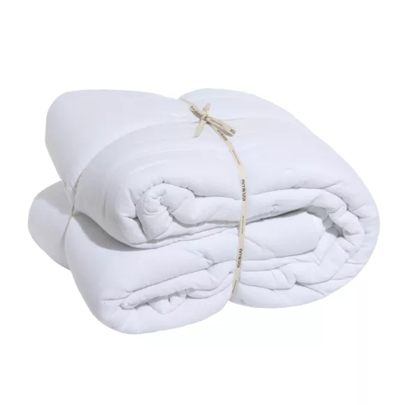 Eminza Couvre-lit Matelassé Gaze De Coton (240 X 220 Cm) Gaïa Blanc Chantilly