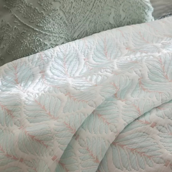 Eminza Couvre-lit Tissé (260 X 240 Cm) Wild Bleu Clair