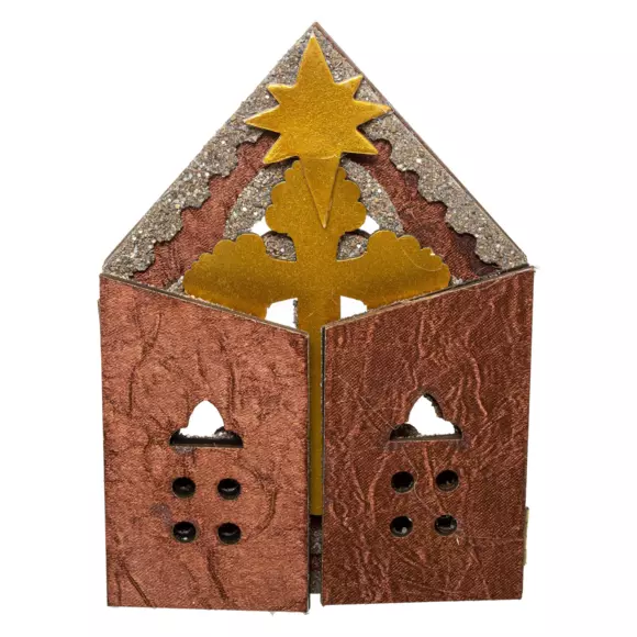 Eminza Crèche De Noël Complète (H25 Cm) Sainte-Nathalie