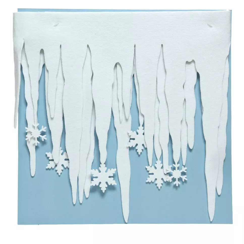 eminza Décor de Noël pour fenêtre (L200 cm) Stalactites