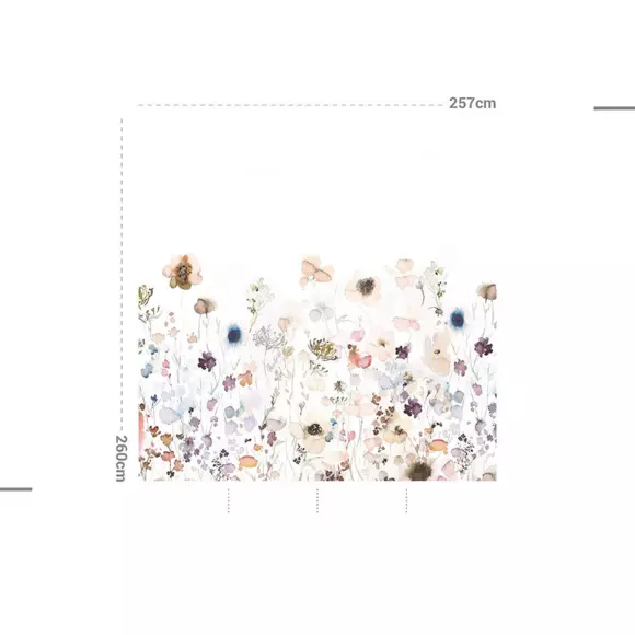 Eminza Décoration Murale Adhésive (257 X 260 Cm) Aleli Multicolore