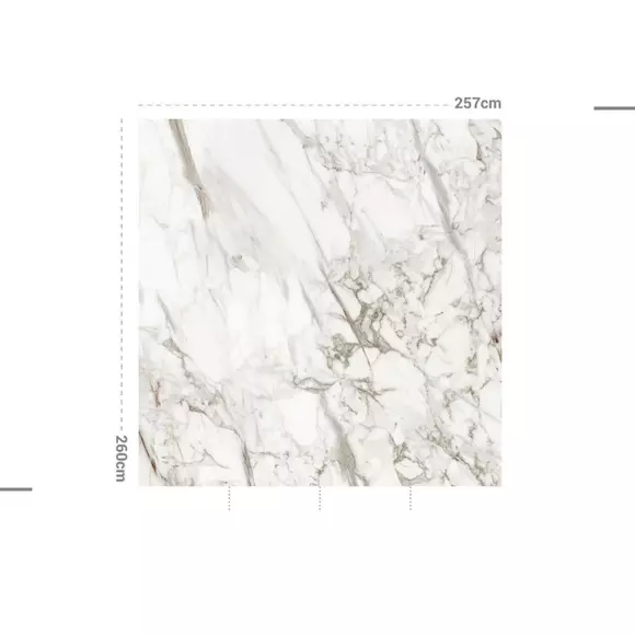 Eminza Décoration Murale Adhésive (257 X 260 Cm) Brown Jasper Gris