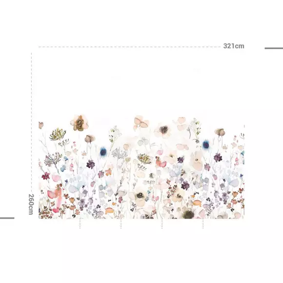 Eminza Décoration Murale Adhésive (321 X 260 Cm) Aleli Multicolore