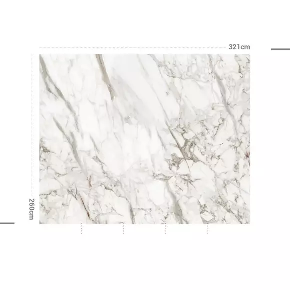 Eminza Décoration Murale Adhésive (321 X 260 Cm) Brown Jasper Gris