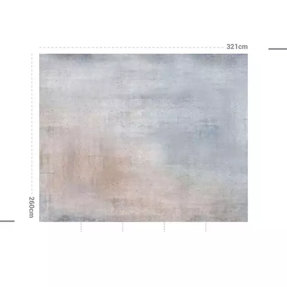 Eminza Décoration Murale Adhésive (321 X 260 Cm) Crumblestone Gris