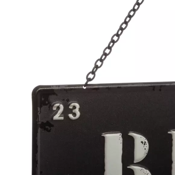 Eminza Décoration Murale En Métal (H34 Cm) Message Loft Noir