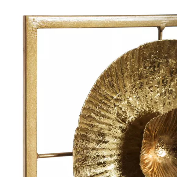 Eminza Décoration Murale En Métal (H61 Cm) Seashell Or