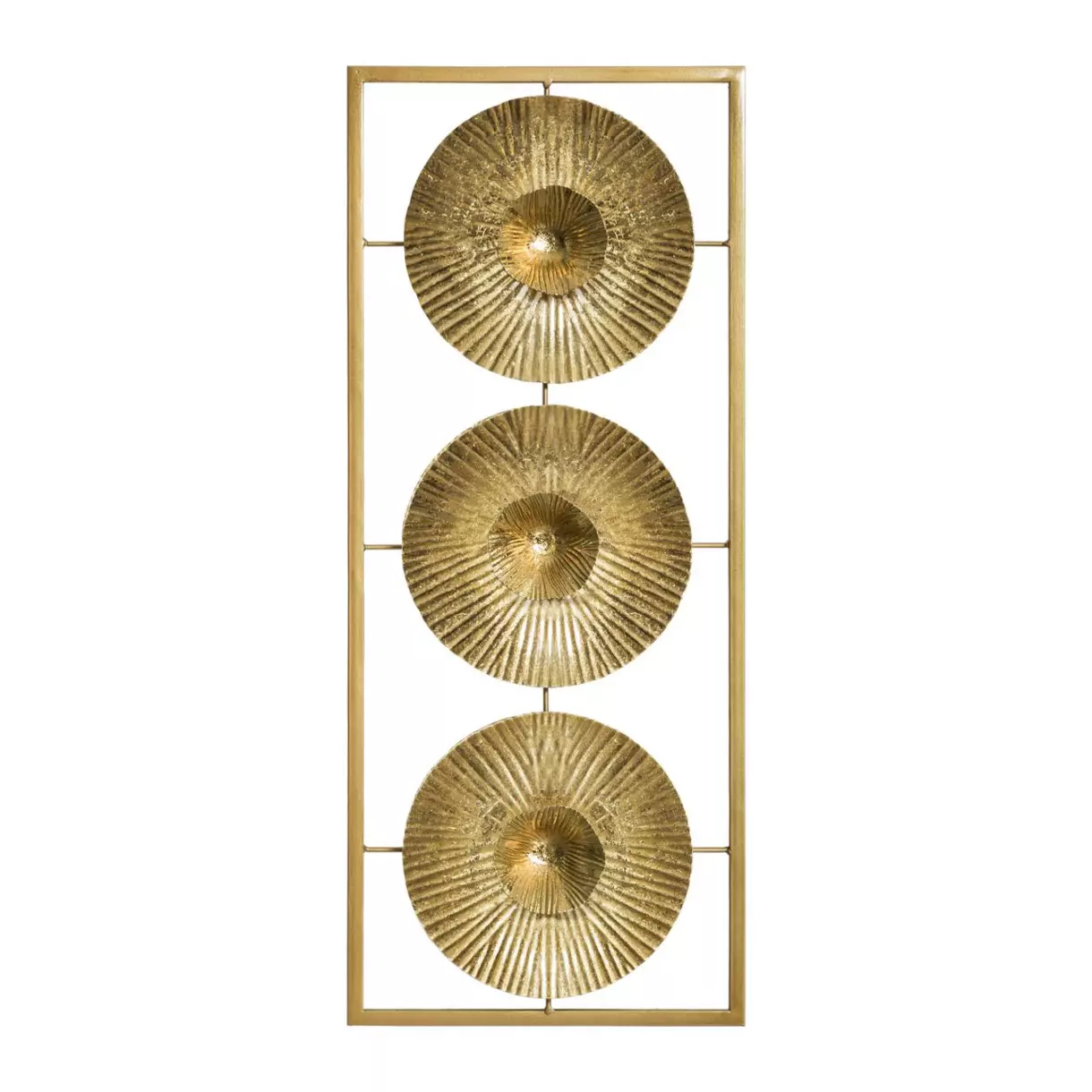 eminza Décoration murale en métal (H61 cm) Seashell Or