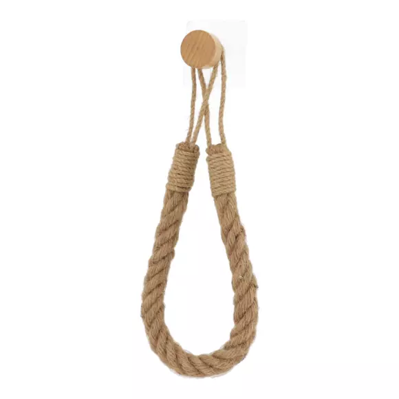 Eminza Dérouleur De Papier - Porte Serviette Adhésif Easy Chic Corde Naturel