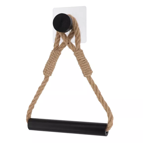 Eminza Dérouleur De Papier Toilette Adhésif Corde Et Bambou Harmonie Noir