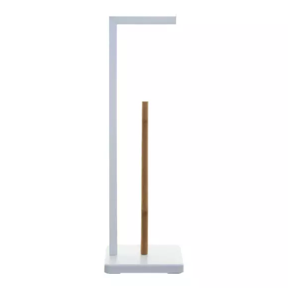 Eminza Dérouleur Et Réserve Papier Toilette Natureo Blanc