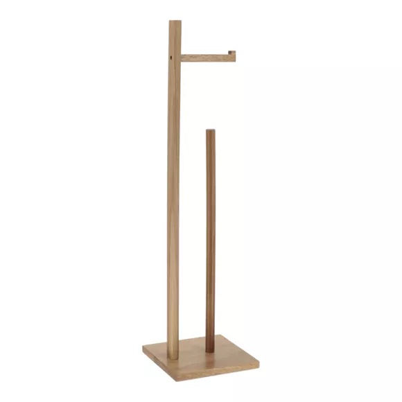 Eminza Dérouleur Papier Toilette Avec Réserve (H71 Cm) Bois Acacia