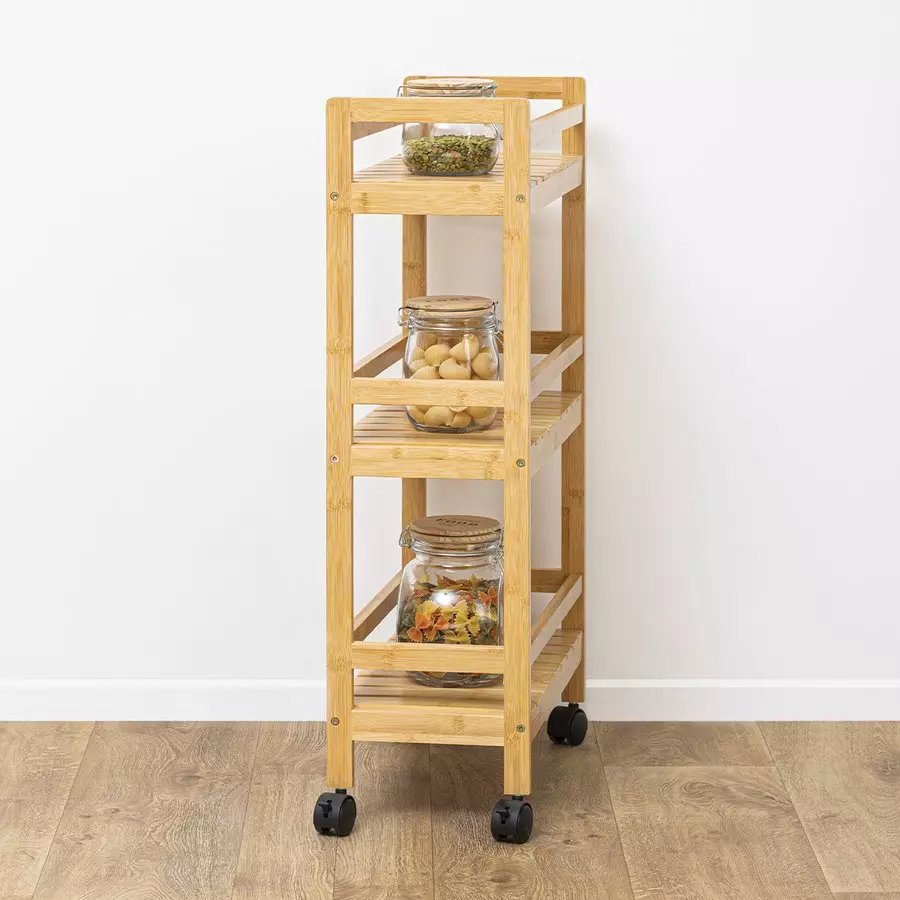 eminza Desserte 3 niveaux (22 x H80 cm) Linha Naturelle