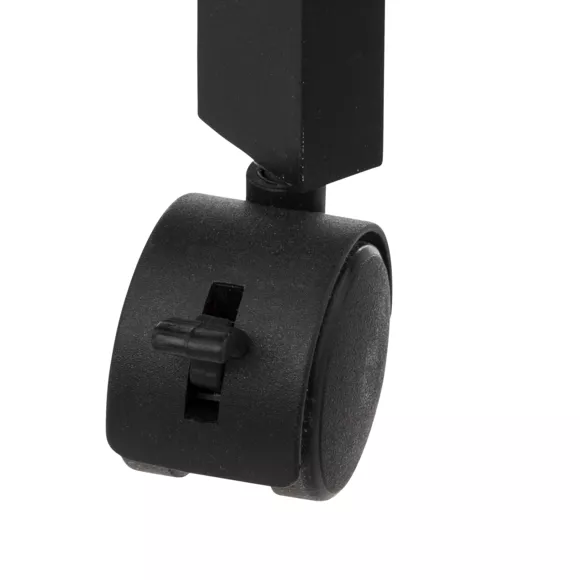 Eminza Desserte à Roulettes 3 Niveaux (40 X 15 X 75 Cm) Colorama Noir