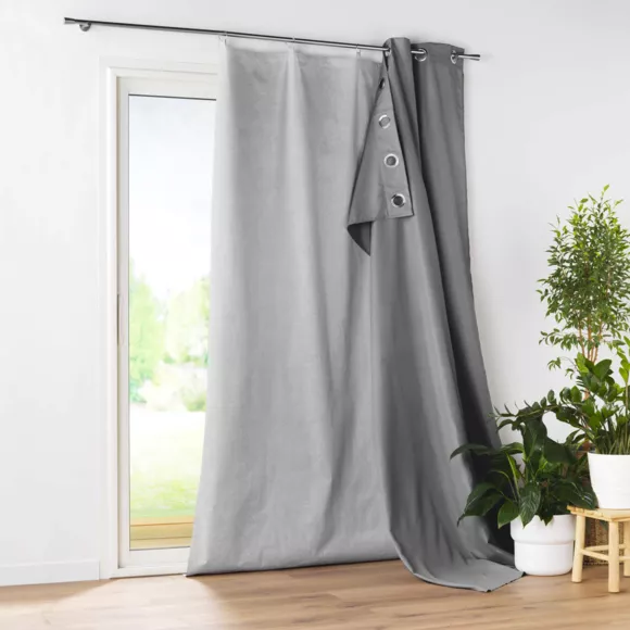 Eminza Doublure Thermique Pour Rideau (130 X 230 Cm) Cover Gris