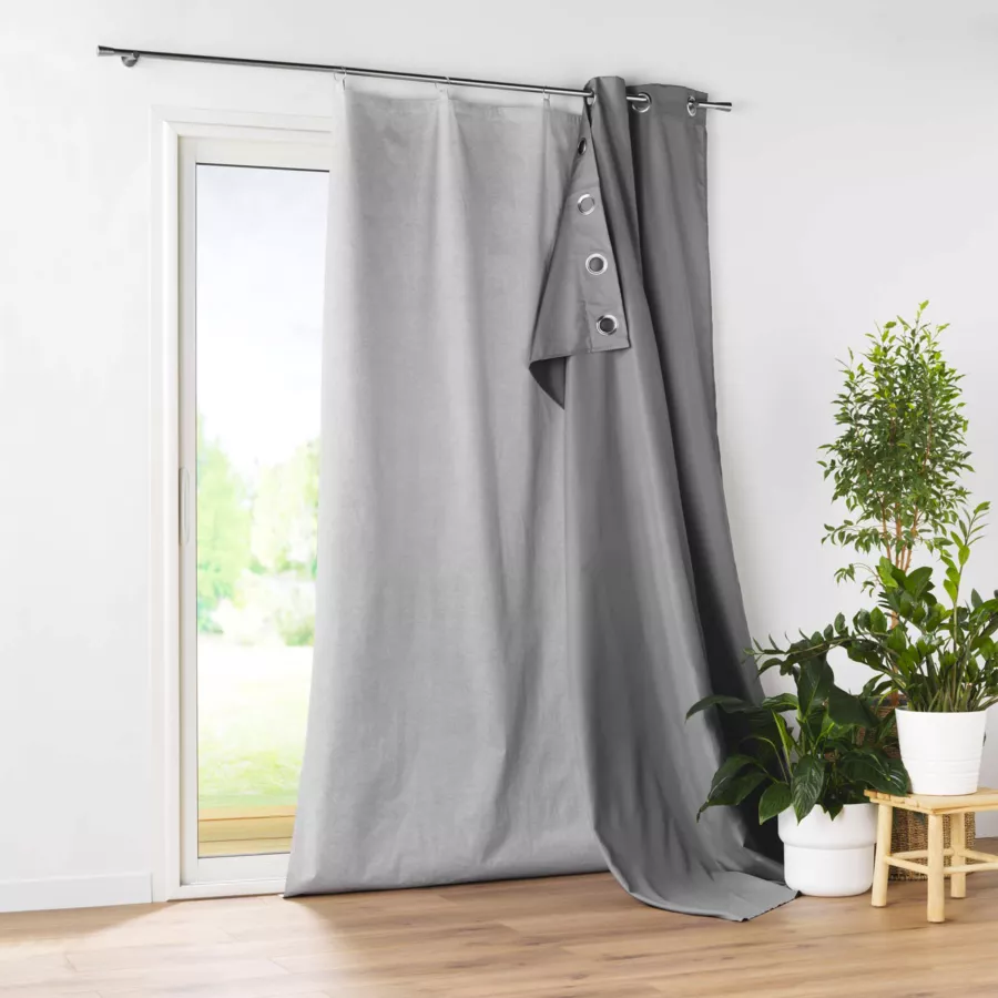 Eminza Doublure Thermique Pour Rideau (130 X 270 Cm) Cover Gris