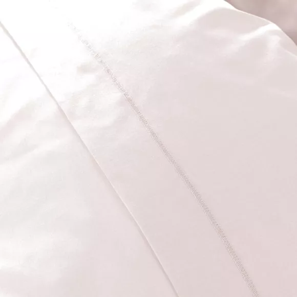 Eminza Drap Housse Percale De Coton (140 X 200 Cm) Cali Rose Poudré