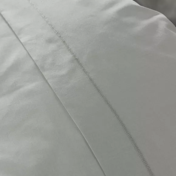 Eminza Drap Housse Percale De Coton (160 X 200 Cm) Cali Gris Clair