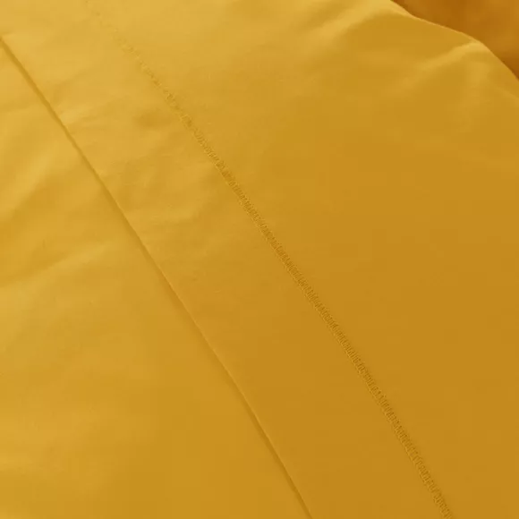 Eminza Drap Housse Percale De Coton (160 X 200 Cm) Cali Jaune Moutarde