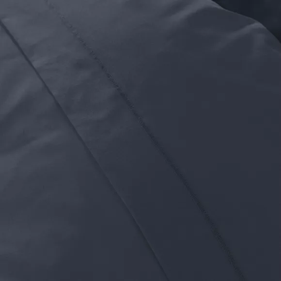Eminza Drap Housse Percale De Coton (90 X 200 Cm) Cali Bleu Marine