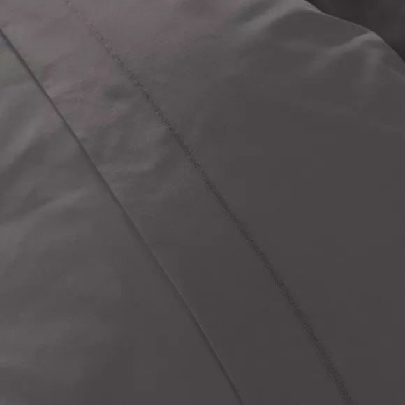 Eminza Drap Housse Percale De Coton (90 X 200 Cm) Cali Gris Anthracite