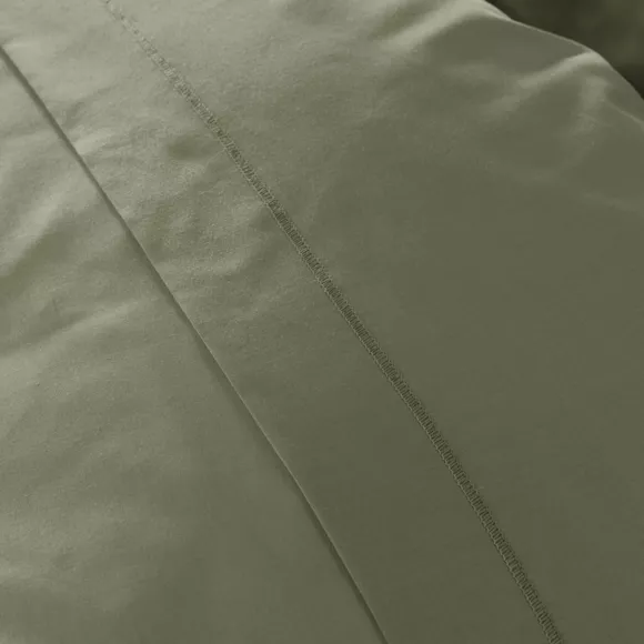 Eminza Drap Housse Percale De Coton (90 X 200 Cm) Cali Vert Romarin