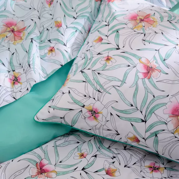 Eminza Drap Plat Percale De Coton (280 X 325 Cm) Roxane Multicolore