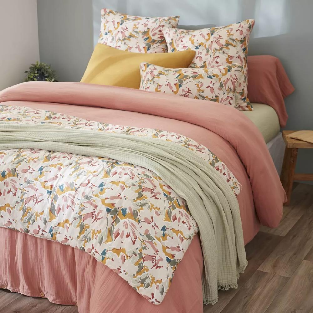 eminza Edredon gaze de coton (90 x 200 cm) April Mullticolore
