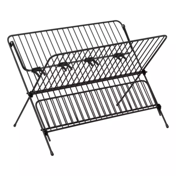 Eminza Egouttoir Pliant 2 Niveaux (42 X 37 Cm) Métal Noir