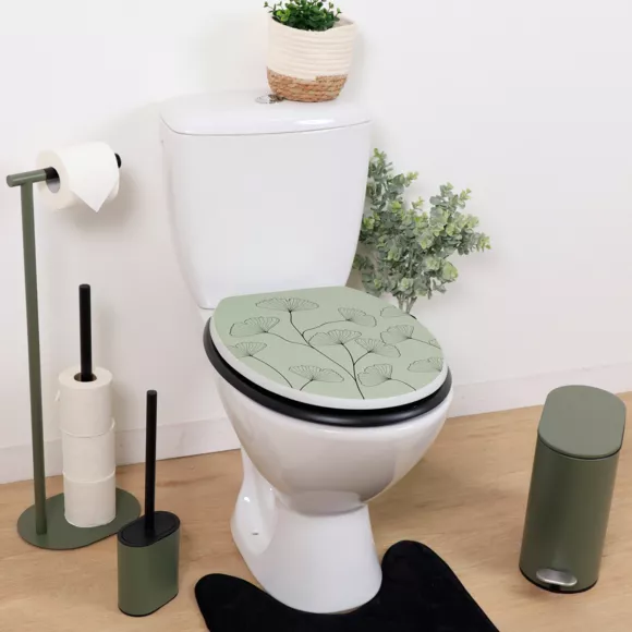 Eminza Abattant WC 18 Pouces MDF Actuel Vert D'eau