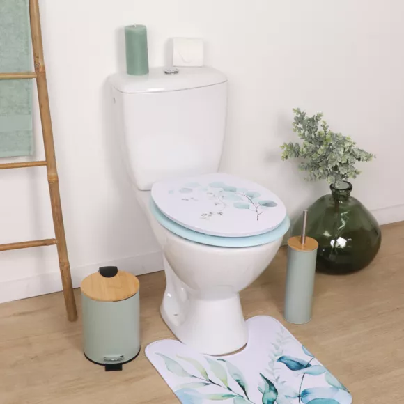 Eminza Abattant WC 18 Pouces MDF Aquarelle Bleu