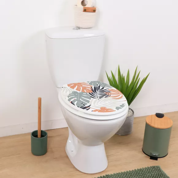 Eminza Abattant WC 18 Pouces MDF Ecrin Multicolore