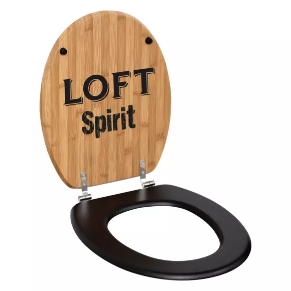 Eminza Abattant WC 18 Pouces Mekong Marron