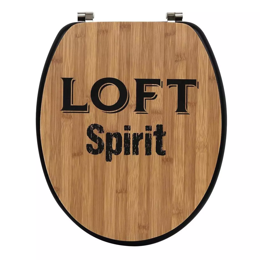 eminza Abattant WC 18 pouces Mekong Marron