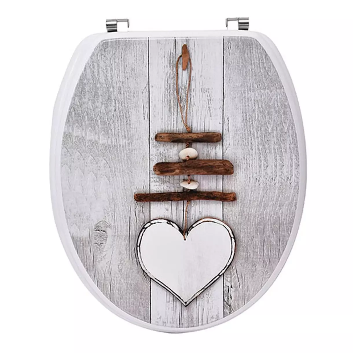 eminza Abattant WC 18 pouces Ouessant Gris