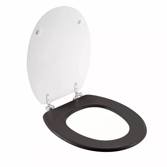 Eminza Abattant WC Bois (37 X 46 Cm) Cocoty Noir