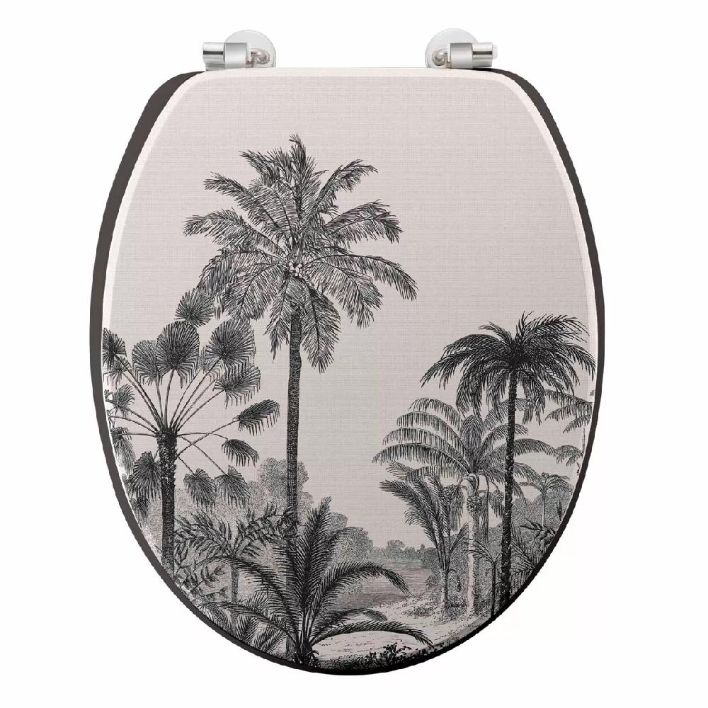 eminza Abattant WC bois (37 x 46 cm) Cocoty Noir