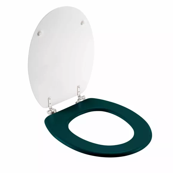 Eminza Abattant WC Bois (37 X 46 Cm) Ginkoblue Bleu