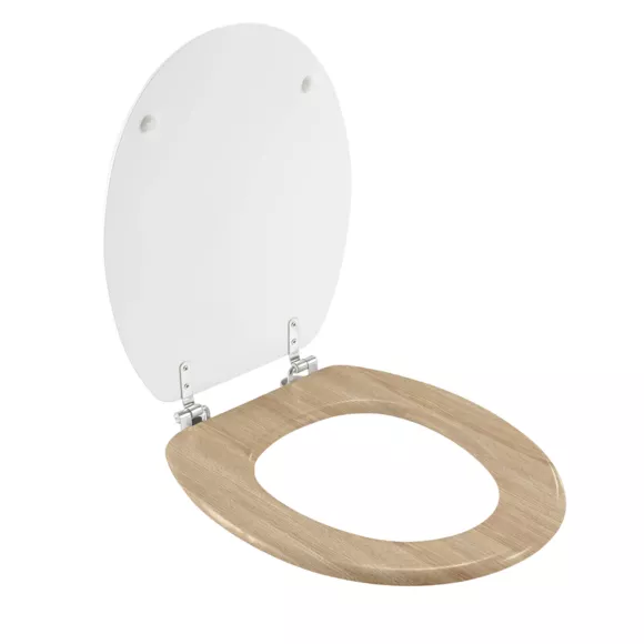 Eminza Abattant WC Bois (37 X 46 Cm) Havane Vert