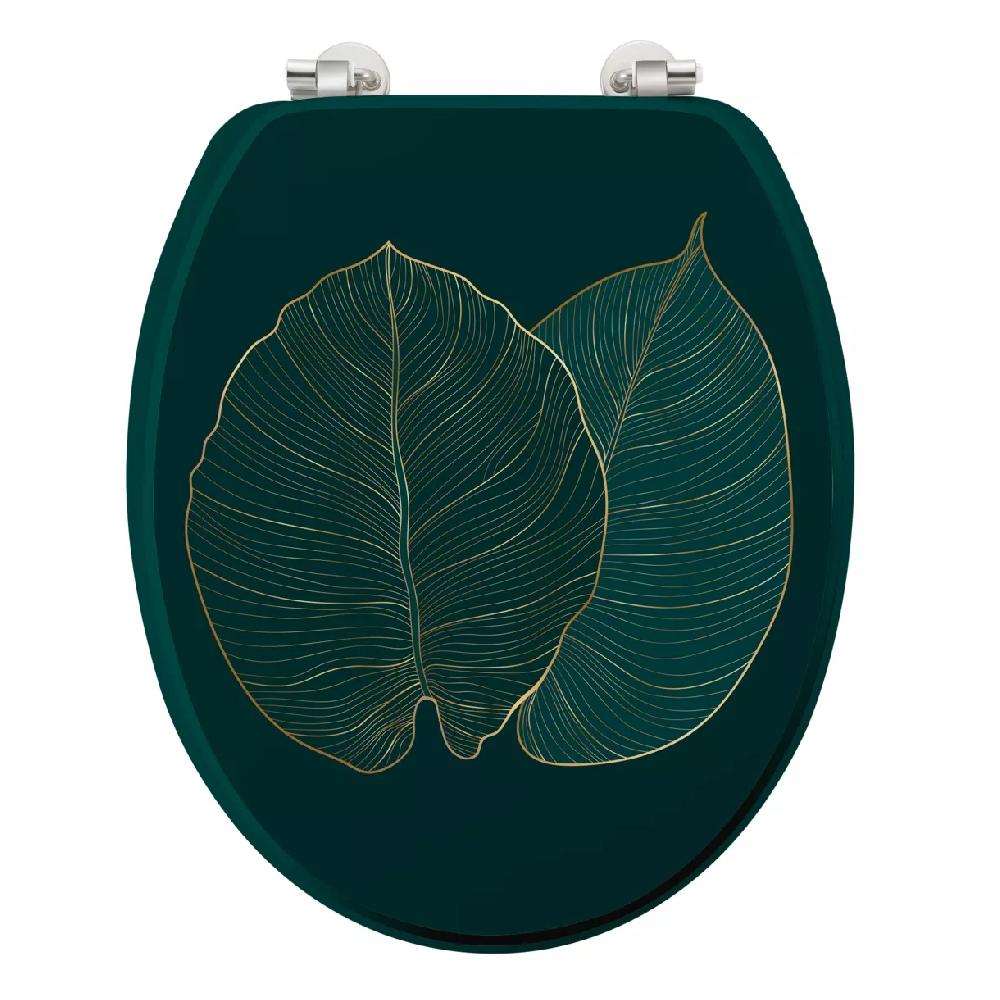 eminza Abattant WC bois (37 x 46 cm) Jade Vert