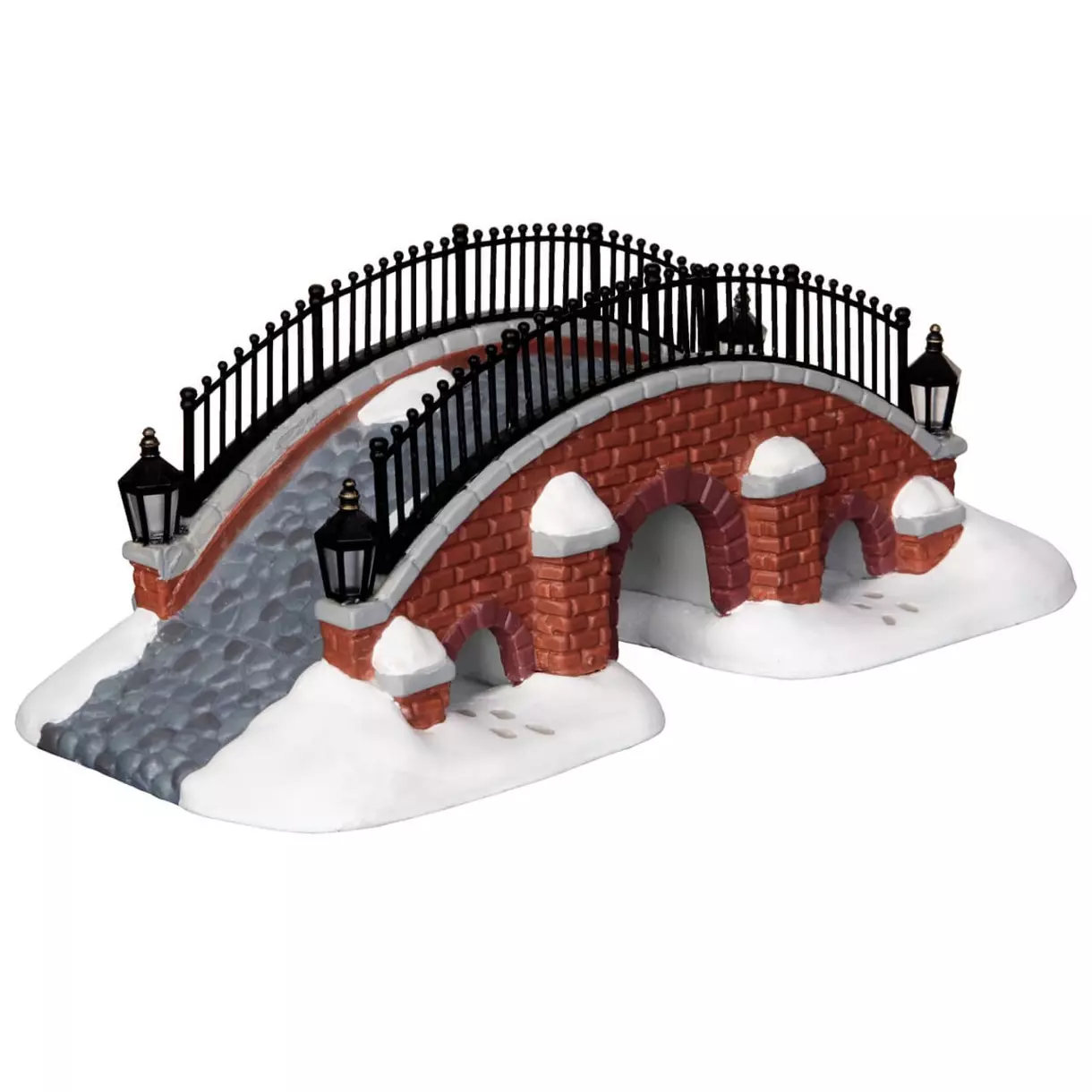 eminza Accessoire Lemax Pont du ruisseau en hiver