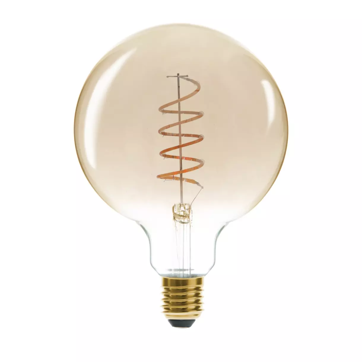 eminza Ampoule lumineuse Glode torsadé Ambre