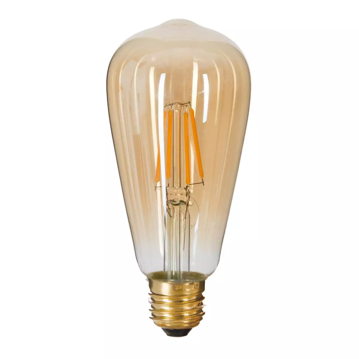 eminza Ampoule lumineuse (H14 cm) Larme Ambre